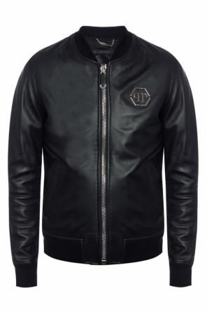 Metal logo leather jacket, zdjęcie 1 Metal logo leather jacket od Philipp Plein